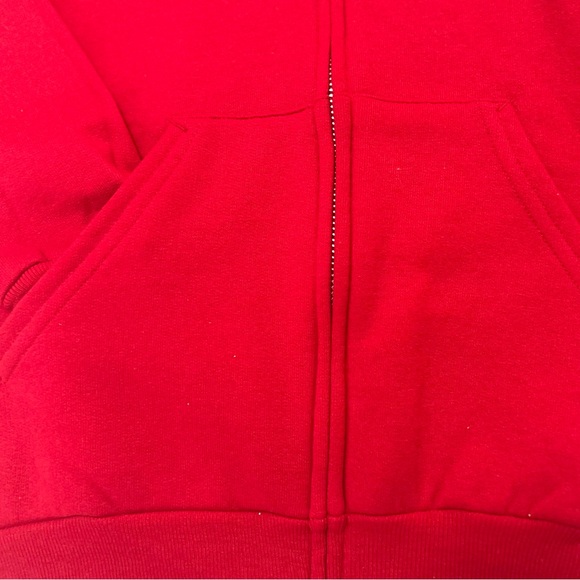 NWT Disneyland Walt Disney World Red Hooded Sweatshirt Sz: L - Picture 7 of 7